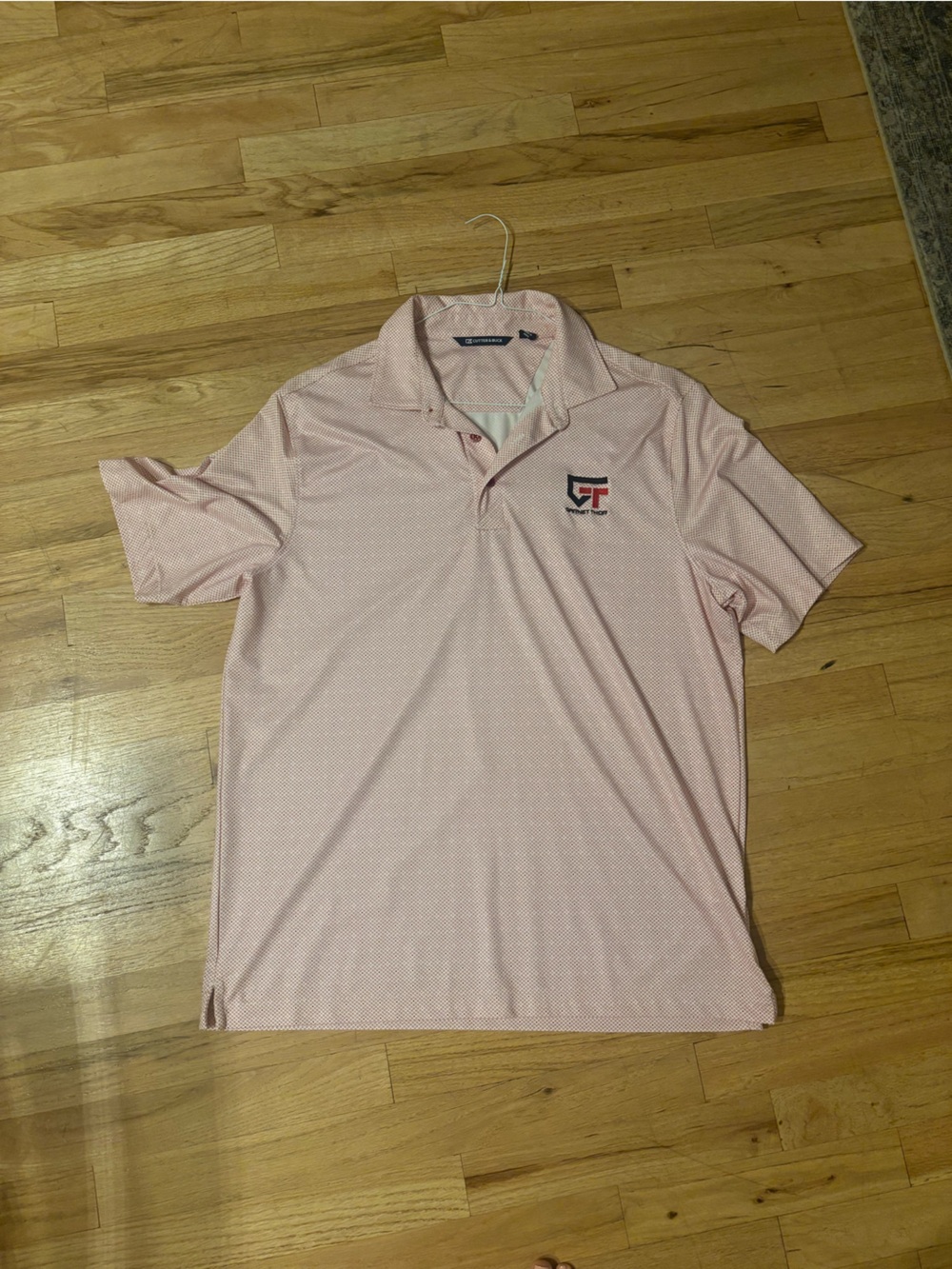 NWOT Cutter and Bucks Hayden Hurst Dotted Polo Shirt